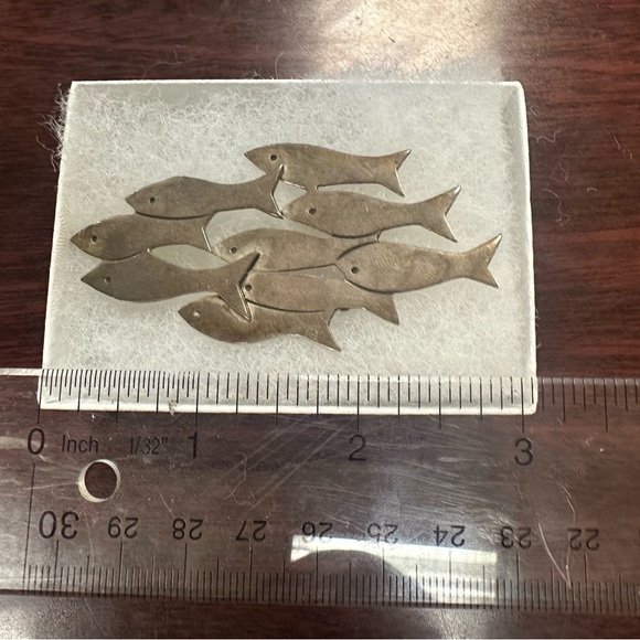 Genuine Silver Fish Pin - Picture 2 of 4